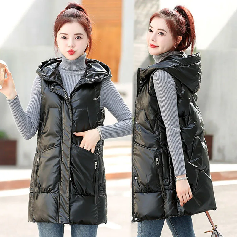 Pop Autumn And Winter Pop Down Cotton Vest Women Mid-Length Thickened Slim Wild Bright Face Waistcoat Female Sleeveless Jacket
Pop Autumn And Winter Pop Down Cotton Vest Women Mid-Length Thickened Slim Wild Bright Face Waistcoat Female Sleeveless Jacket