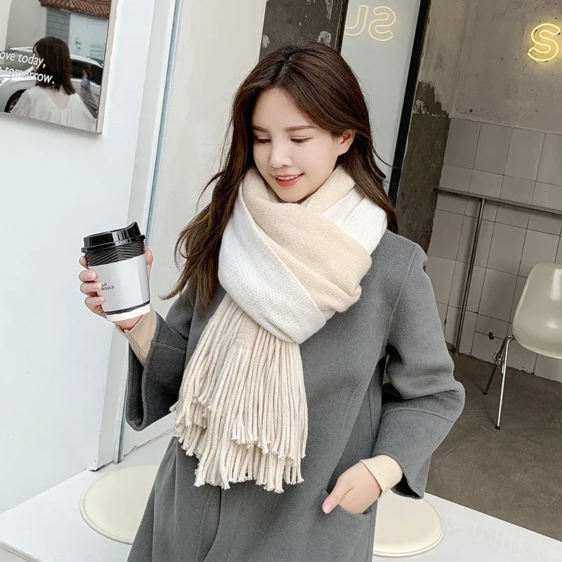 Winter scarf women autumn 2020, new thickened warm comfortable couple tassel imitation cashmere knitted scarf wholesale
Winter scarf women autumn 2020, new thickened warm comfortable couple tassel imitation cashmere knitted scarf wholesale