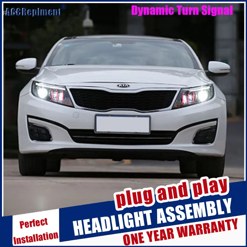 New headlight Assembly for Kia K5 led headlights 2014 2015 for Kia K5 drl led Double Beam xenon lens Dynamic turn signal
New headlight Assembly for Kia K5 led headlights 2014 2015 for Kia K5 drl led Double Beam xenon lens Dynamic turn signal