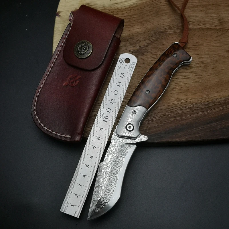 Damascus steel folding knife ball bearing quick opening tactics manual knife forging pattern steel knife military tool knife
Damascus steel folding knife ball bearing quick opening tactics manual knife forging pattern steel knife military tool knife