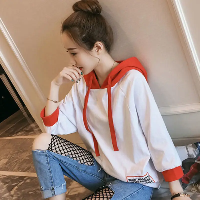 Super hot girlfriends' loose top T-shirt 2021 new autumn dress Large White 7 / 4 Sleeve Sweater Han banchao
Super hot girlfriends' loose top T-shirt 2021 new autumn dress Large White 7 / 4 Sleeve Sweater Han banchao