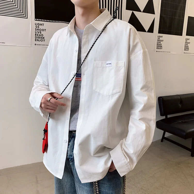 New Arrival Fashion Long Sleeve Casual Loose Young Men Student Casual Shirts Turn-down Collar Pplus Size M L XL 2XL 3XL 4XL 5XL
New Arrival Fashion Long Sleeve Casual Loose Young Men Student Casual Shirts Turn-down Collar Pplus Size M L XL 2XL 3XL 4XL 5XL