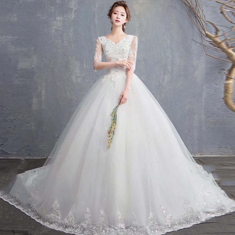 Свадебные платья Иллюзия свободного кроя с v-образным вырезом и тюль на шнуровке, расшитые блестками, с вышивкой поезд класса люкс в винтажн...
Свадебные платья Иллюзия свободного кроя с v-образным вырезом и тюль на шнуровке, расшитые блестками, с вышивкой поезд класса люкс в винтажн...