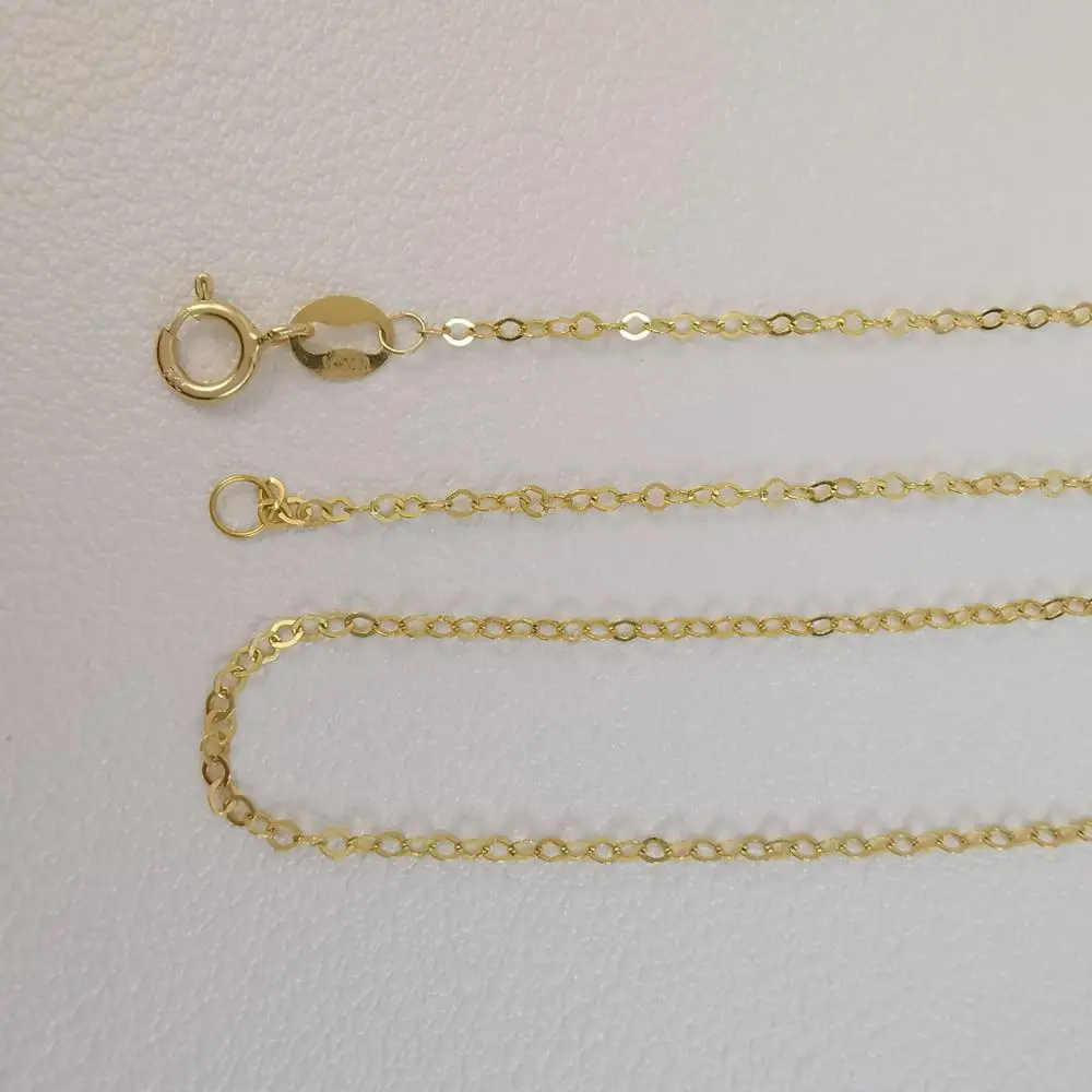 Genuine 18K solid real yellow gold chain necklace O shape cross AU750 necklace fully gold chain 1.5mm wide
Genuine 18K solid real yellow gold chain necklace O shape cross AU750 necklace fully gold chain 1.5mm wide