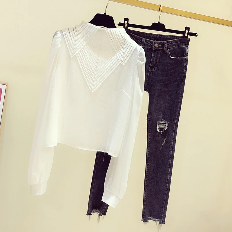 Women's Spring 2021 New Fashion Palace Style Perspective Lantern Sleeve Shirt Women's Half Turtleneck Chiffon Top Trend
Women's Spring 2021 New Fashion Palace Style Perspective Lantern Sleeve Shirt Women's Half Turtleneck Chiffon Top Trend
