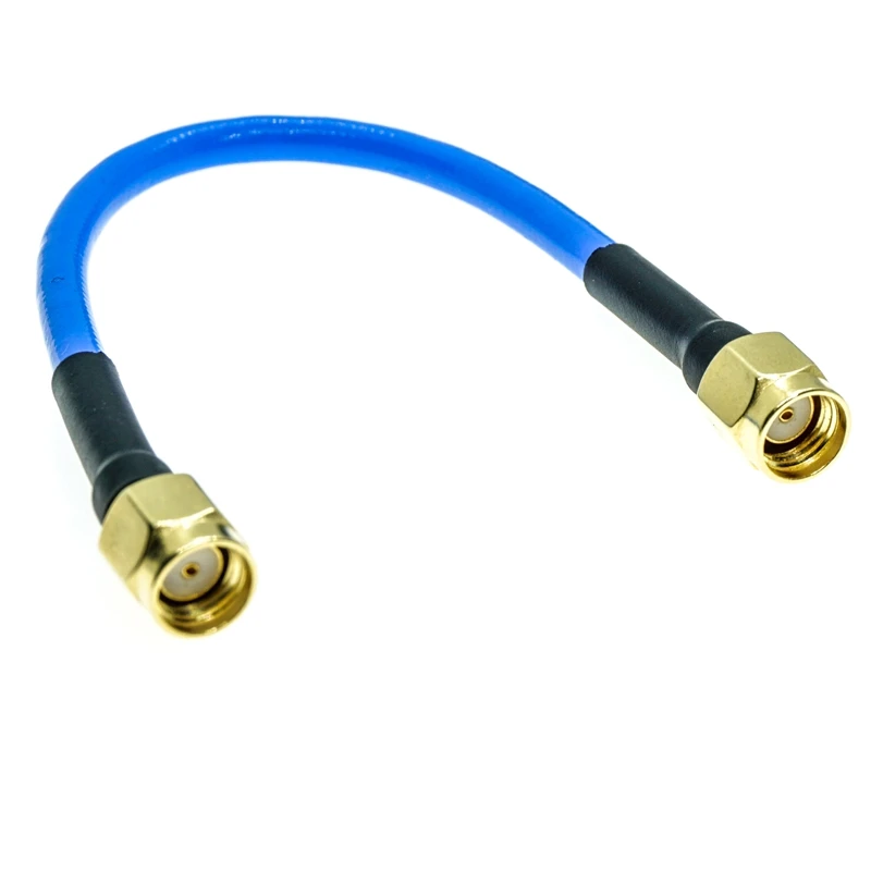 

RPSMA male to RP SMA male plug connector RG405 RG-405 Semi Flexible Coaxial Cable 0.086" 50ohm Blue