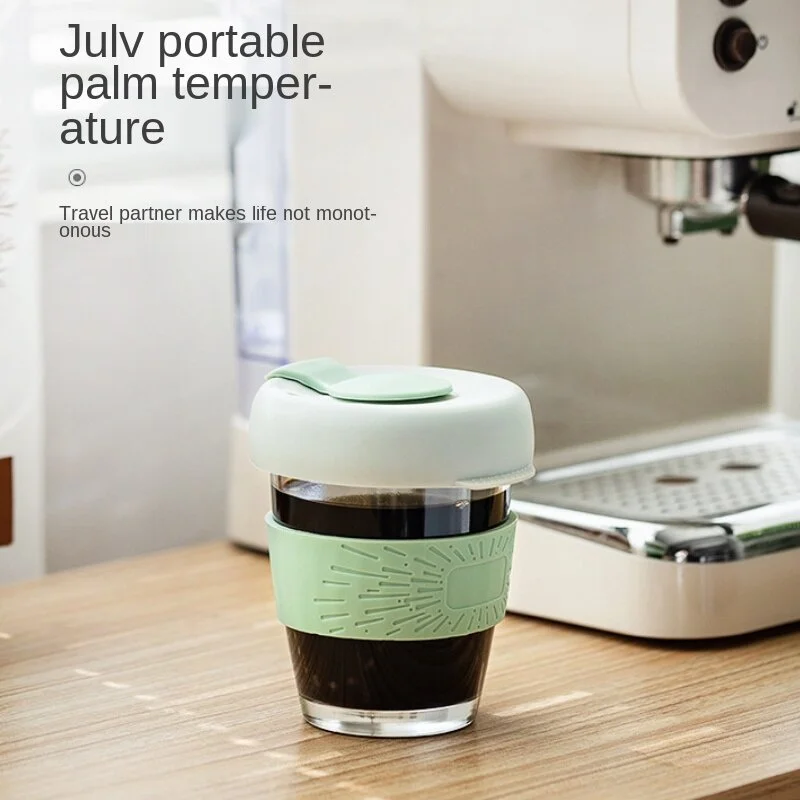 Glass Handy Coffee Cup Milk Cup Portable Female Student Accompanying Cup Silicone Water Cup with Lid Water Bottle with Straw
Glass Handy Coffee Cup Milk Cup Portable Female Student Accompanying Cup Silicone Water Cup with Lid Water Bottle with Straw