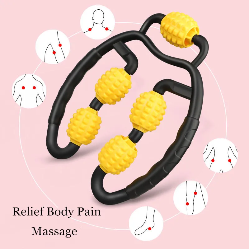 Yoga Clip Leg Massager Neck Muscle Massage Roller Arm Buttocks Loss Weight Trigger Point Relaxation Massage Tool 5 Wheel
Yoga Clip Leg Massager Neck Muscle Massage Roller Arm Buttocks Loss Weight Trigger Point Relaxation Massage Tool 5 Wheel