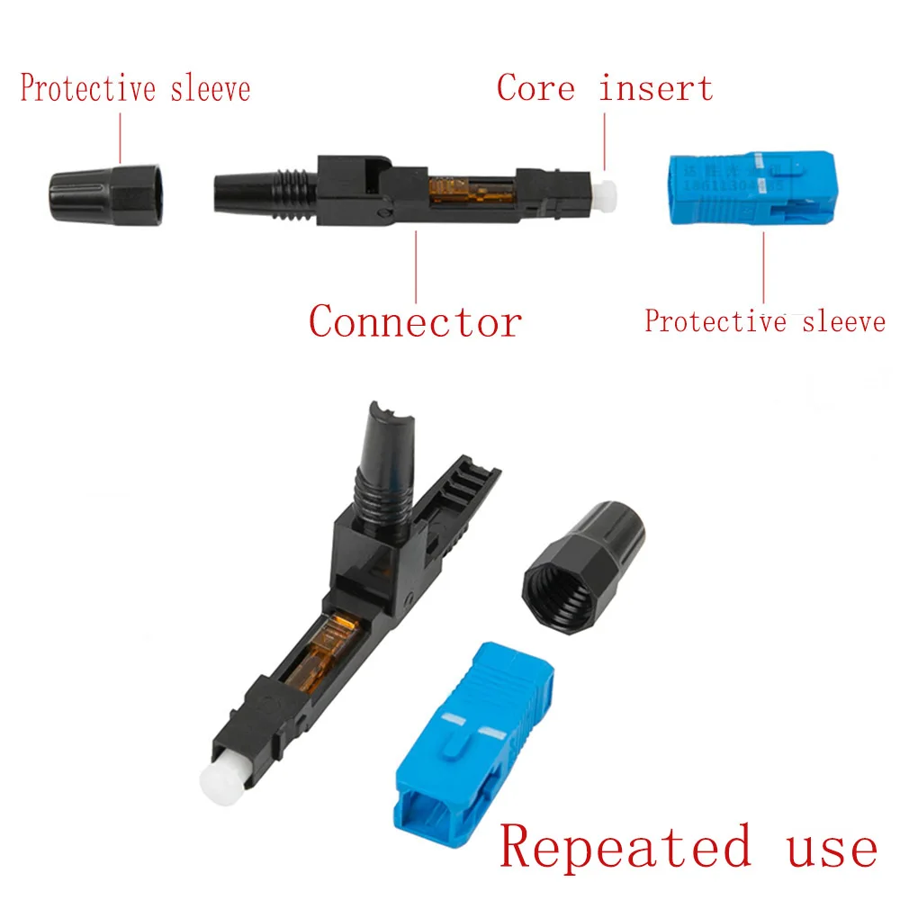 Hot Sale Single-Mode Optical Fiber quick connector SC UPC Fiber Optic Fast Connector upc 50PCS 100PCS
Hot Sale Single-Mode Optical Fiber quick connector SC UPC Fiber Optic Fast Connector upc 50PCS 100PCS