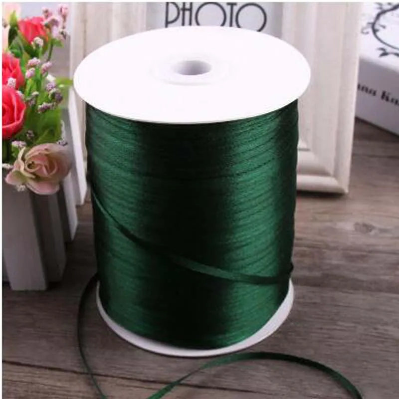 3mm 880yards Dark Green Satin Ribbon For Arts Crafts & Sewing Christmas Wedding Party Decoration Gift Wrap Handmade DIY Material
3mm 880yards Dark Green Satin Ribbon For Arts Crafts & Sewing Christmas Wedding Party Decoration Gift Wrap Handmade DIY Material