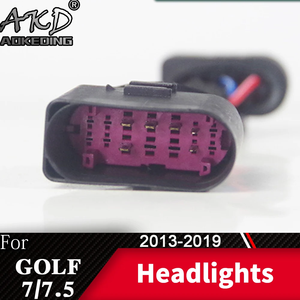 AKD car Head lamp Adapter for Volkswagen Golf 7 Golf7 MK7 Headlights Connector 8 pins update to Golf 7.5 head light R-line type
AKD car Head lamp Adapter for Volkswagen Golf 7 Golf7 MK7 Headlights Connector 8 pins update to Golf 7.5 head light R-line type