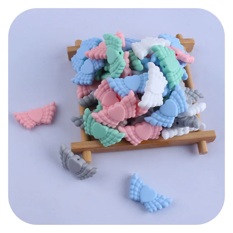 10pcs Mini Angel Wing Teether Beads for DIY Baby Teething Necklace Pacifier Holder Clips Chain Tiny Rodent Beads
10pcs Mini Angel Wing Teether Beads for DIY Baby Teething Necklace Pacifier Holder Clips Chain Tiny Rodent Beads