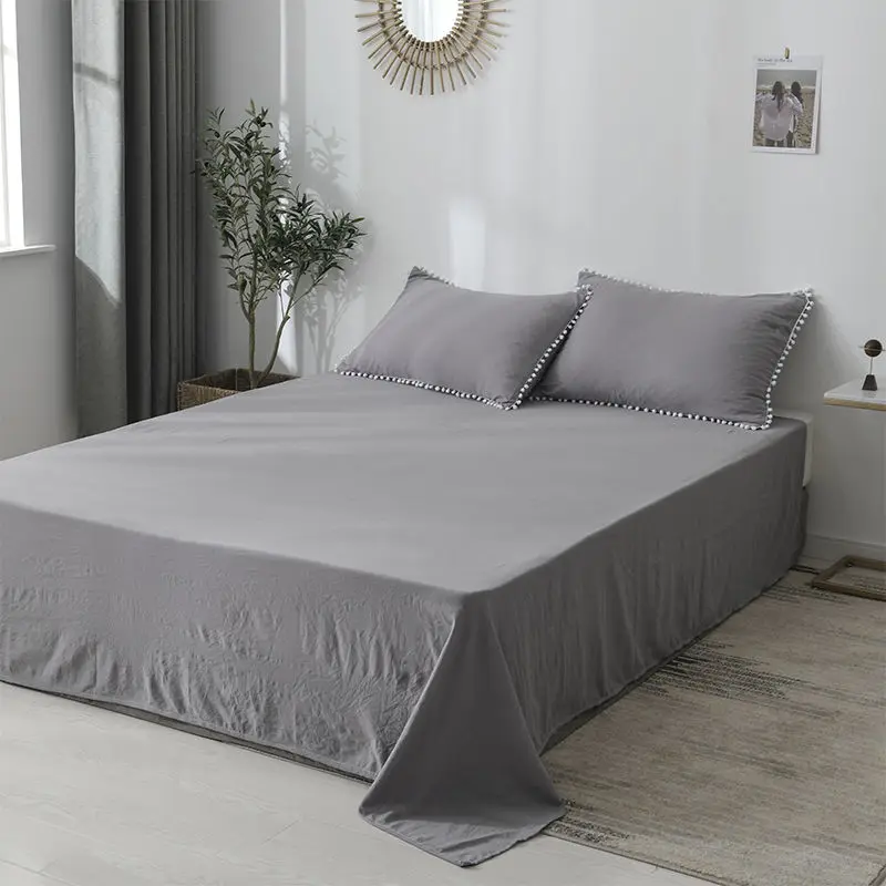 Washed cotton sheets, double skin-friendly solid color, simple single bed, single pillowcase, all-season bedding (no pillowcase)
Washed cotton sheets, double skin-friendly solid color, simple single bed, single pillowcase, all-season bedding (no pillowcase)
