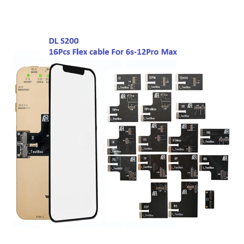 DL DL-S200 16 in 1 LCD Screen Tester for iPhone 12 12 Pro Max 11 Pro Max X XS MAX XR 6S 6S Plus 7G 7Plus 8G 8Plus Display Touch
DL DL-S200 16 in 1 LCD Screen Tester for iPhone 12 12 Pro Max 11 Pro Max X XS MAX XR 6S 6S Plus 7G 7Plus 8G 8Plus Display Touch