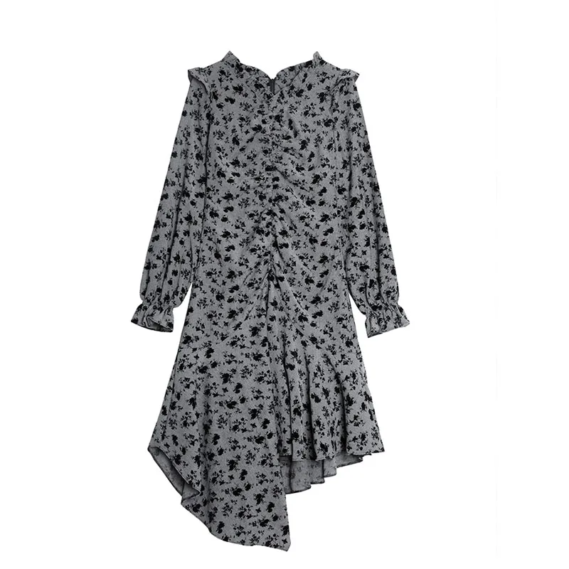 Vintage Korean Floral Dress Women Boho Ruffle Long Sleeve Irregular Dresses Harajuku V-Neck Casual Partywear Street Dress 2021
Vintage Korean Floral Dress Women Boho Ruffle Long Sleeve Irregular Dresses Harajuku V-Neck Casual Partywear Street Dress 2021