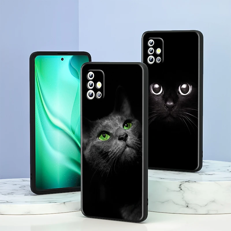Cute Black Cat Eyes Phone Case For Samsung A73 A72 A71 A53 A52 A51 A42 A33 A32 A23 A22 A21S A13 A04 A03 5G Black Cover Funda
Cute Black Cat Eyes Phone Case For Samsung A73 A72 A71 A53 A52 A51 A42 A33 A32 A23 A22 A21S A13 A04 A03 5G Black Cover Funda