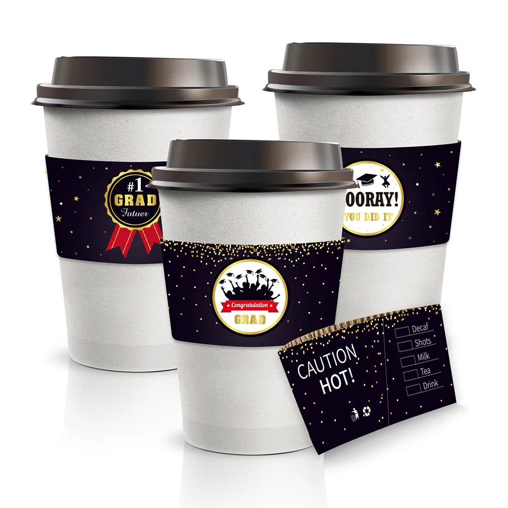 LT002 24pcs Graduation Party Coffee Milk Tea Holiday Insulation Cup Holder Disposable Corrugated Kraft Paper Cup Holders
LT002 24pcs Graduation Party Coffee Milk Tea Holiday Insulation Cup Holder Disposable Corrugated Kraft Paper Cup Holders