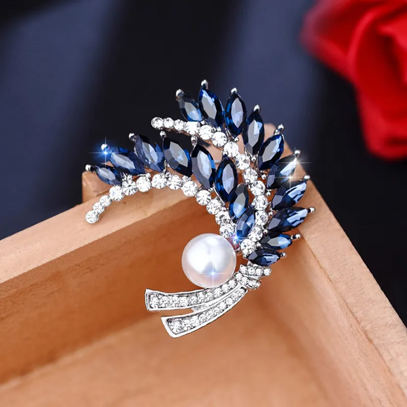 Luxury Clear Blue Red Crystal Wheat Brooch For Women Lady Elegant Party Wedding Engagement Jewelry Quality
Luxury Clear Blue Red Crystal Wheat Brooch For Women Lady Elegant Party Wedding Engagement Jewelry Quality