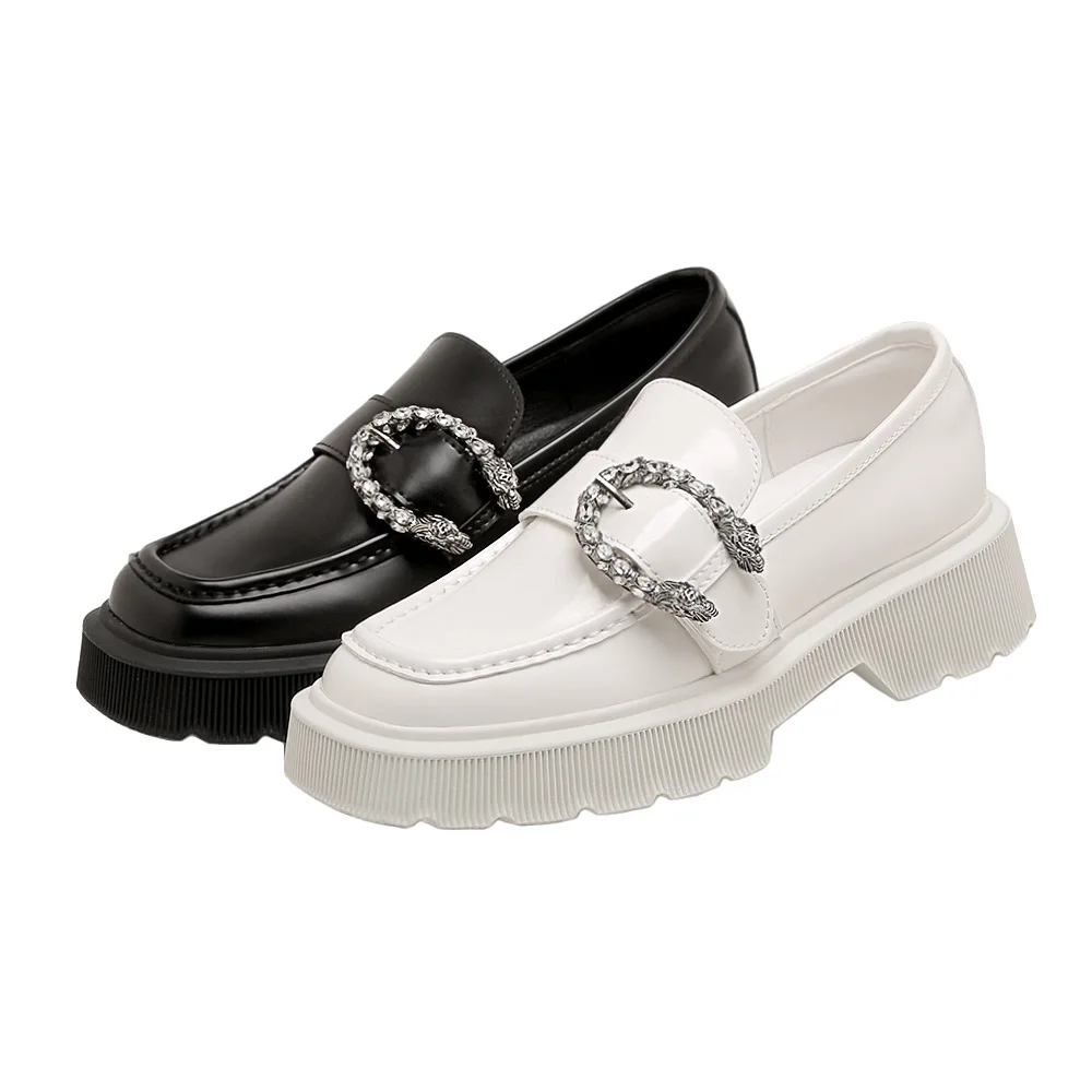 SUMAITONG Platform Loafers Women PU Casual Solid Slip-On Sweet Flats Metal Decoration Square Toe Female Loafers Shoes For Women
SUMAITONG Platform Loafers Women PU Casual Solid Slip-On Sweet Flats Metal Decoration Square Toe Female Loafers Shoes For Women