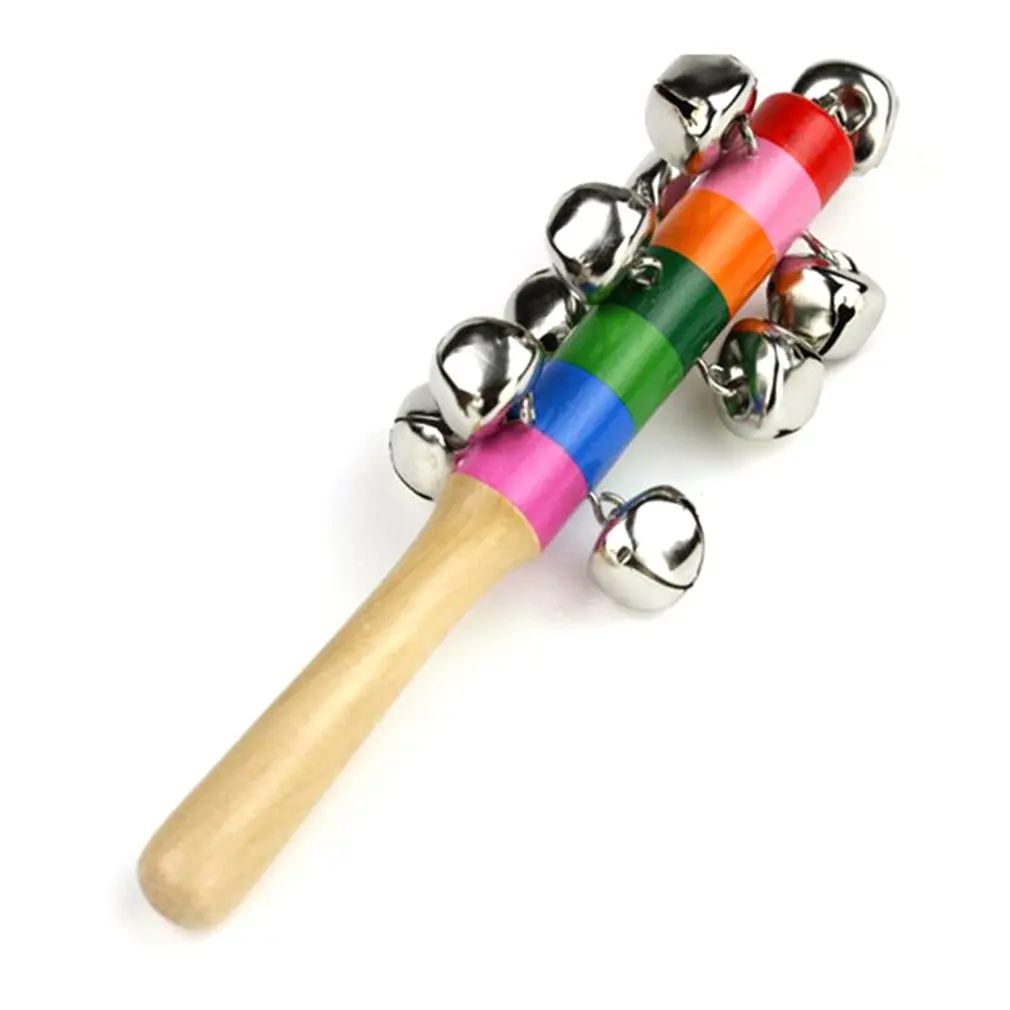 Baby Rattle Ring Wooden Handbell Baby Toys 0-12 Months Musical Instruments Colorful Newborn Baby Rattle Sound Educational Toy
Baby Rattle Ring Wooden Handbell Baby Toys 0-12 Months Musical Instruments Colorful Newborn Baby Rattle Sound Educational Toy