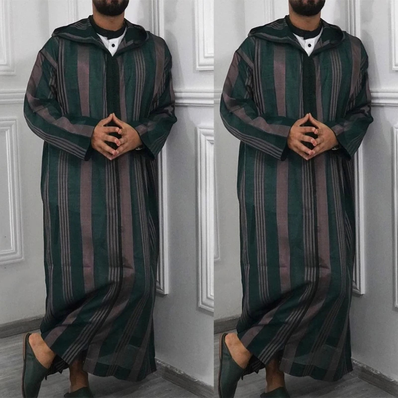 New style Mens Muslim Shirt Kaftan Robe Long Sleeve Stripes Printed Dubai Long Gown Thobe
New style Mens Muslim Shirt Kaftan Robe Long Sleeve Stripes Printed Dubai Long Gown Thobe