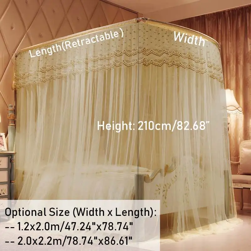 European Mosquito Net Bed Canopy Bed Princess King size Full Netting Bedding Bedroom Mosquito Net With Support Retractable Frame
European Mosquito Net Bed Canopy Bed Princess King size Full Netting Bedding Bedroom Mosquito Net With Support Retractable Frame