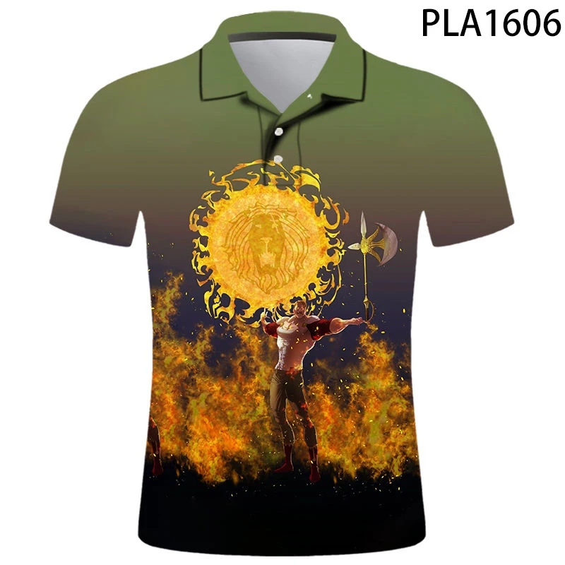 2021New Short Sleeve 3D Printed Men Polo Shirt Escanor Sweatshirts Fashion Polo Shirts Streetwear Tee Harajuku Casual Shirt Tops
2021New Short Sleeve 3D Printed Men Polo Shirt Escanor Sweatshirts Fashion Polo Shirts Streetwear Tee Harajuku Casual Shirt Tops