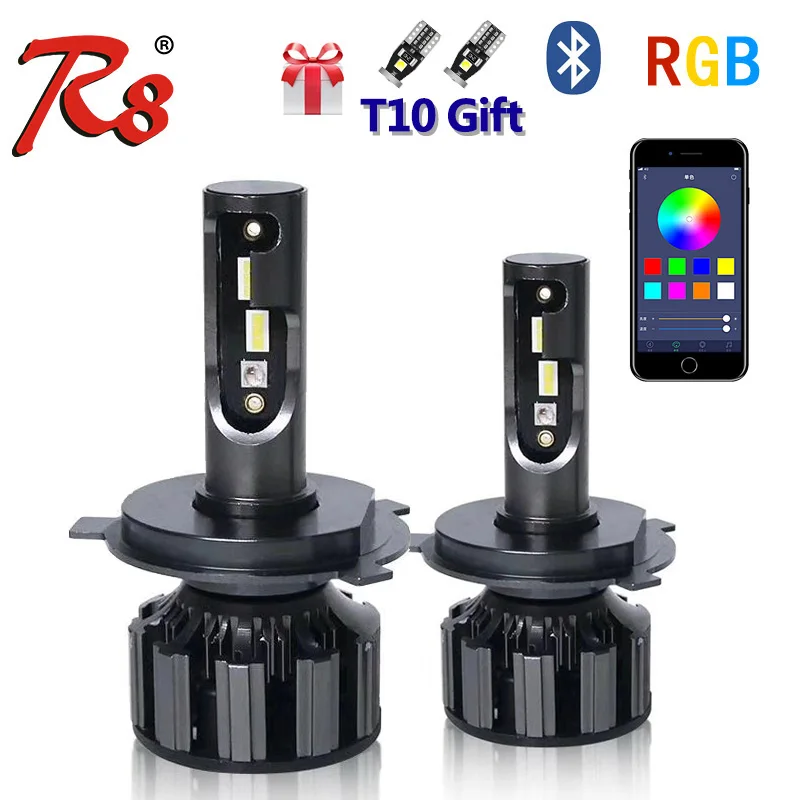 R8 New Multi-Color LED Headlight Kit H1 H4 H7 H8/H11 9005 9006 880 5202 RGB Bulb APP Bluetooth Control White Red Blue Pink Green
R8 New Multi-Color LED Headlight Kit H1 H4 H7 H8/H11 9005 9006 880 5202 RGB Bulb APP Bluetooth Control White Red Blue Pink Green