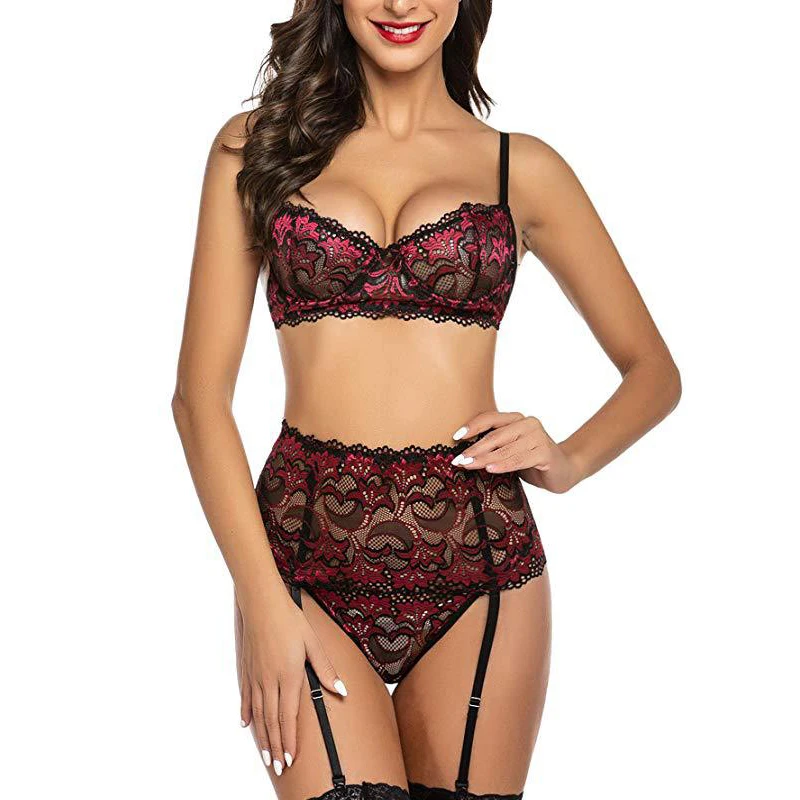 Women Lingerie Set Sexy Exotic G-string Garter Belts Sexy Push Up Bra and Panty Underwear Sets Nightwear Babydoll Lenceria
Women Lingerie Set Sexy Exotic G-string Garter Belts Sexy Push Up Bra and Panty Underwear Sets Nightwear Babydoll Lenceria