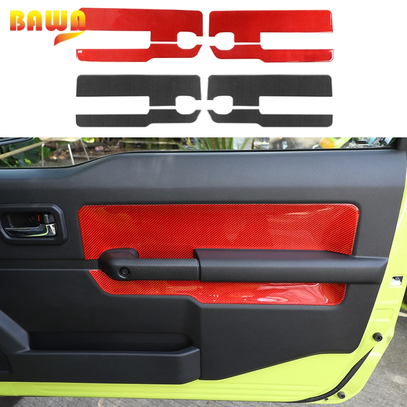 BAWA Carbon Fiber Car Door Inner Side Decoration Cover Stickers Interior Mouldings Accessories For Suzuki Jimny 2019 2020 2021
BAWA Carbon Fiber Car Door Inner Side Decoration Cover Stickers Interior Mouldings Accessories For Suzuki Jimny 2019 2020 2021