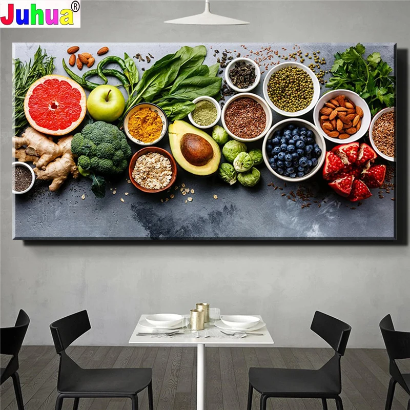 5D diy diamond painting Gourmet nuts fruits vegetables large size mural cross stitch embroidery mosaic full drill home decor
5D diy diamond painting Gourmet nuts fruits vegetables large size mural cross stitch embroidery mosaic full drill home decor