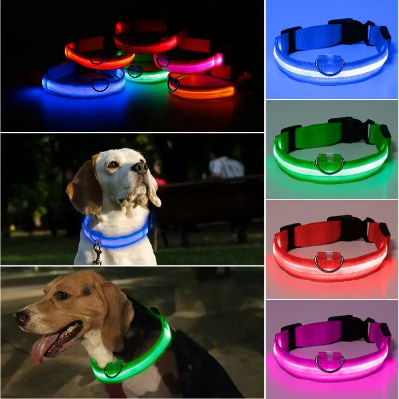 LED Pet Dog Cat Collar Luminous Safety Glow Necklace Flashing Lighting Up Collars For Puppy Cat Pet Supplies Cat Collars
LED Pet Dog Cat Collar Luminous Safety Glow Necklace Flashing Lighting Up Collars For Puppy Cat Pet Supplies Cat Collars