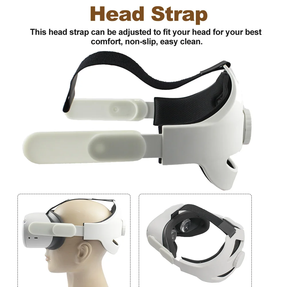 Lightweight And Comfortable To Wear Head Strap Replacement Parts Non Slip Durable Soft VR Headset For Oculus Quest 2
Lightweight And Comfortable To Wear Head Strap Replacement Parts Non Slip Durable Soft VR Headset For Oculus Quest 2