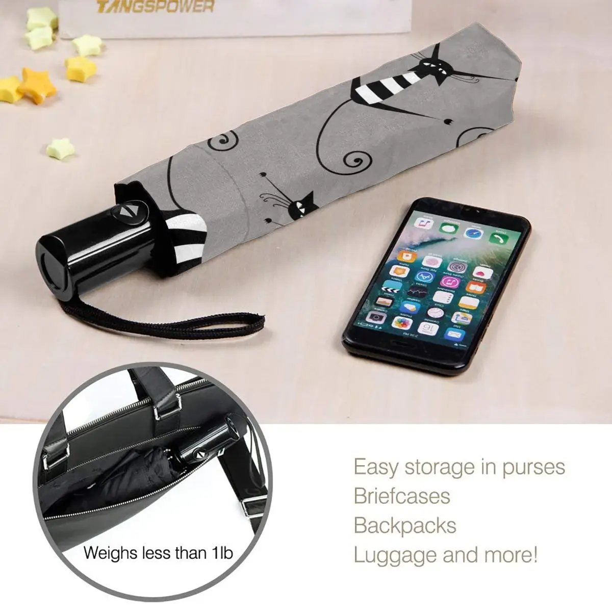 Cool Cats Crazy Cats Windproof Automatic Folding Inverted Umbrella Portable Paraguas for Man Woman
Cool Cats Crazy Cats Windproof Automatic Folding Inverted Umbrella Portable Paraguas for Man Woman