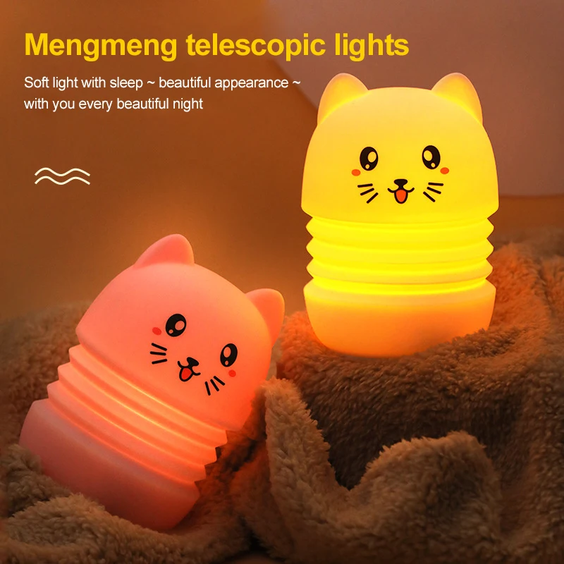 Portable Intelligent Night Light Cute Silicone Bedroom Desk Lamp Cartoon Folding Sensor Light Home Sleeping Decoration Lamp
Portable Intelligent Night Light Cute Silicone Bedroom Desk Lamp Cartoon Folding Sensor Light Home Sleeping Decoration Lamp