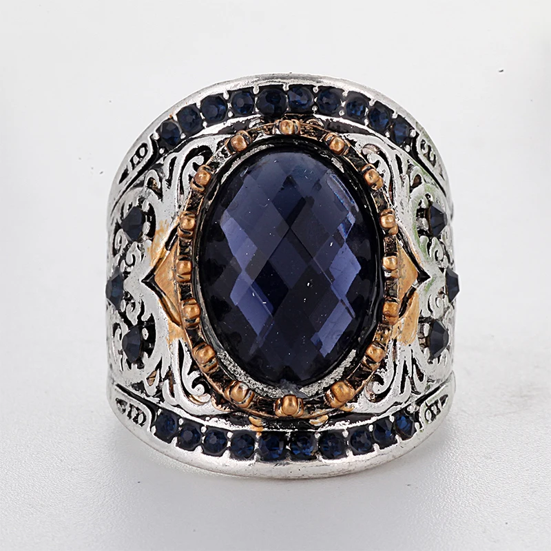 Luxury Oval Dark Blue Stone Ring Silver Plated Micro Paved Rhinestone Rings for Women Gothic Punk Party Jewelry Gift B3T005
Luxury Oval Dark Blue Stone Ring Silver Plated Micro Paved Rhinestone Rings for Women Gothic Punk Party Jewelry Gift B3T005