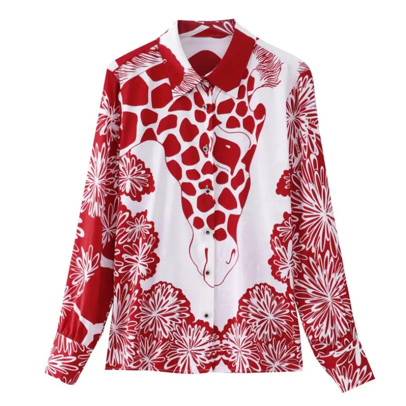 Shirt Women Vintage Print Long Sleeve Chiffon Blouse 2021 Spring Autumn New Modis Tops Female Fashion Blusa De Gasa w108
Shirt Women Vintage Print Long Sleeve Chiffon Blouse 2021 Spring Autumn New Modis Tops Female Fashion Blusa De Gasa w108