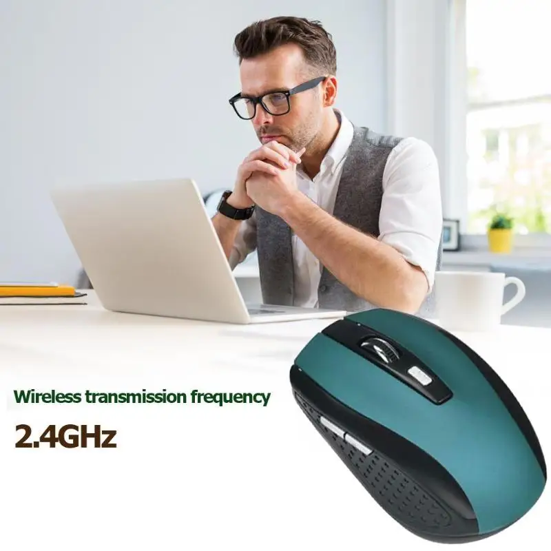 2.4GHz Wireless Optical Gaming Mouse Mice USB Receiver Professional Computer 2000 DPI 6 Buttons for PC Laptop Desktop | Компьютеры и
