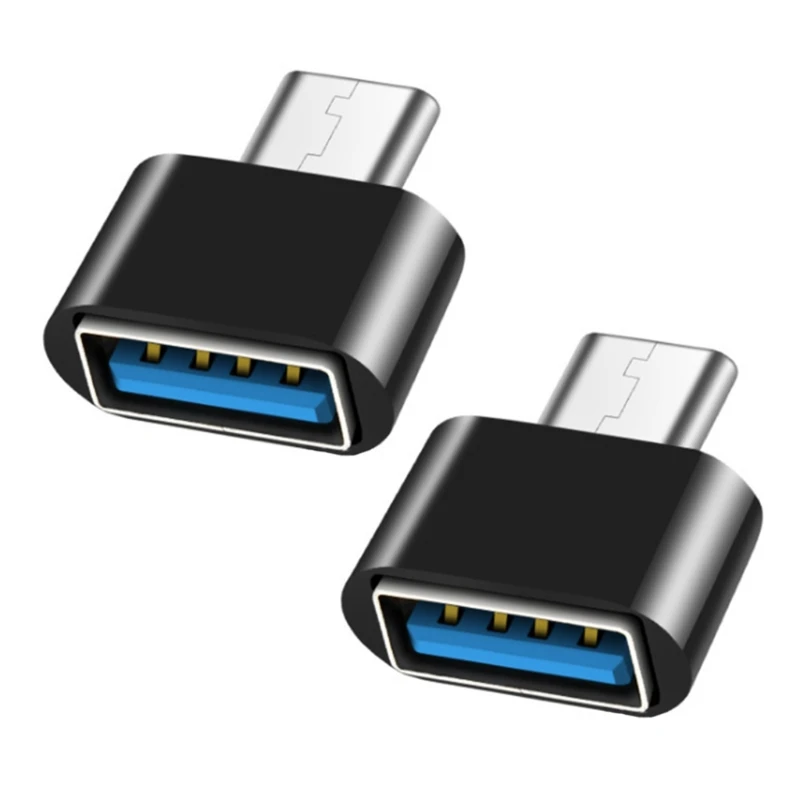 2 Pieces TypeC to USB Universal Adapter Interface Conversion Data Transmission Charging Conversion Black/white
2 Pieces TypeC to USB Universal Adapter Interface Conversion Data Transmission Charging Conversion Black/white
