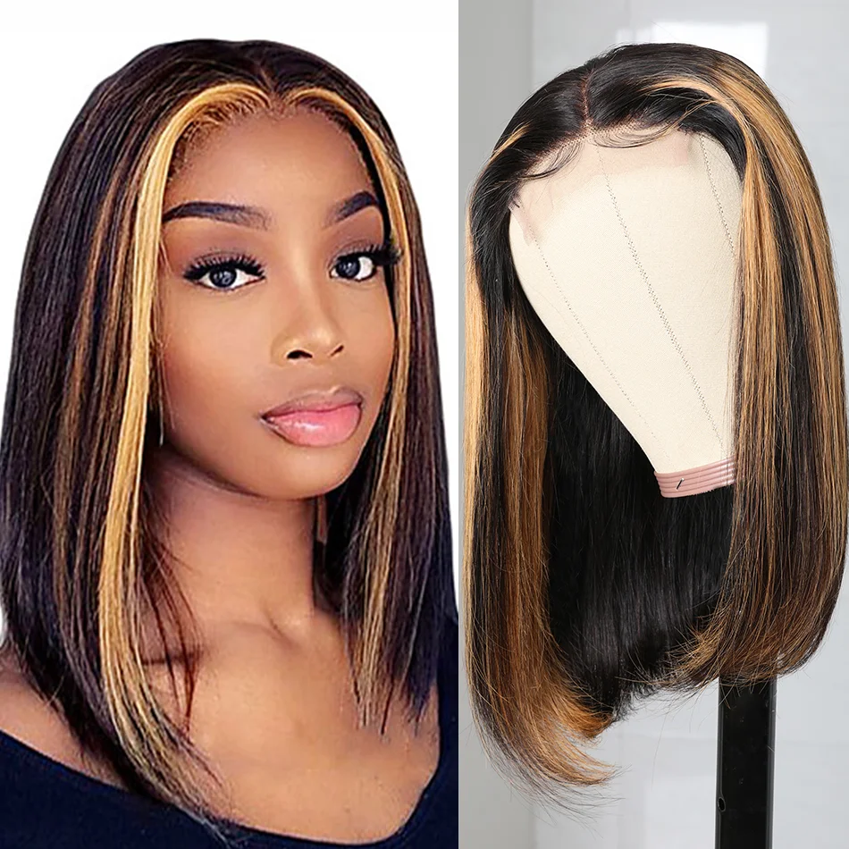 Sunber Highlight Bob Human Hair Wigs TP1B30 Middle T Lace Part 4*0.75 Lace Wig Bone Straight Malaysian Short Bob Ombre Hair Wig
Sunber Highlight Bob Human Hair Wigs TP1B30 Middle T Lace Part 4*0.75 Lace Wig Bone Straight Malaysian Short Bob Ombre Hair Wig