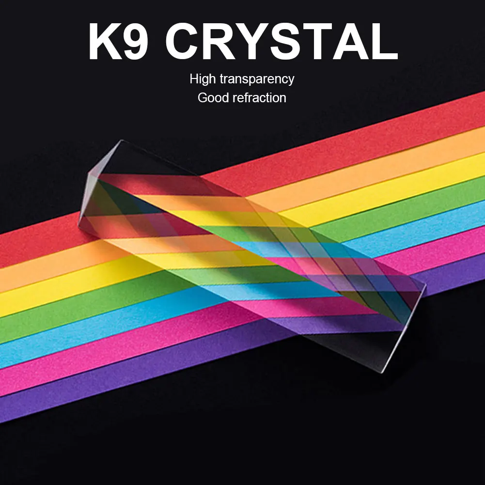 Rainbow Triangular Prism Optical Prisms Glass Physics Teaching Refracted Students Supplies Light Spectrum Accessories30x30x60mm
Rainbow Triangular Prism Optical Prisms Glass Physics Teaching Refracted Students Supplies Light Spectrum Accessories30x30x60mm