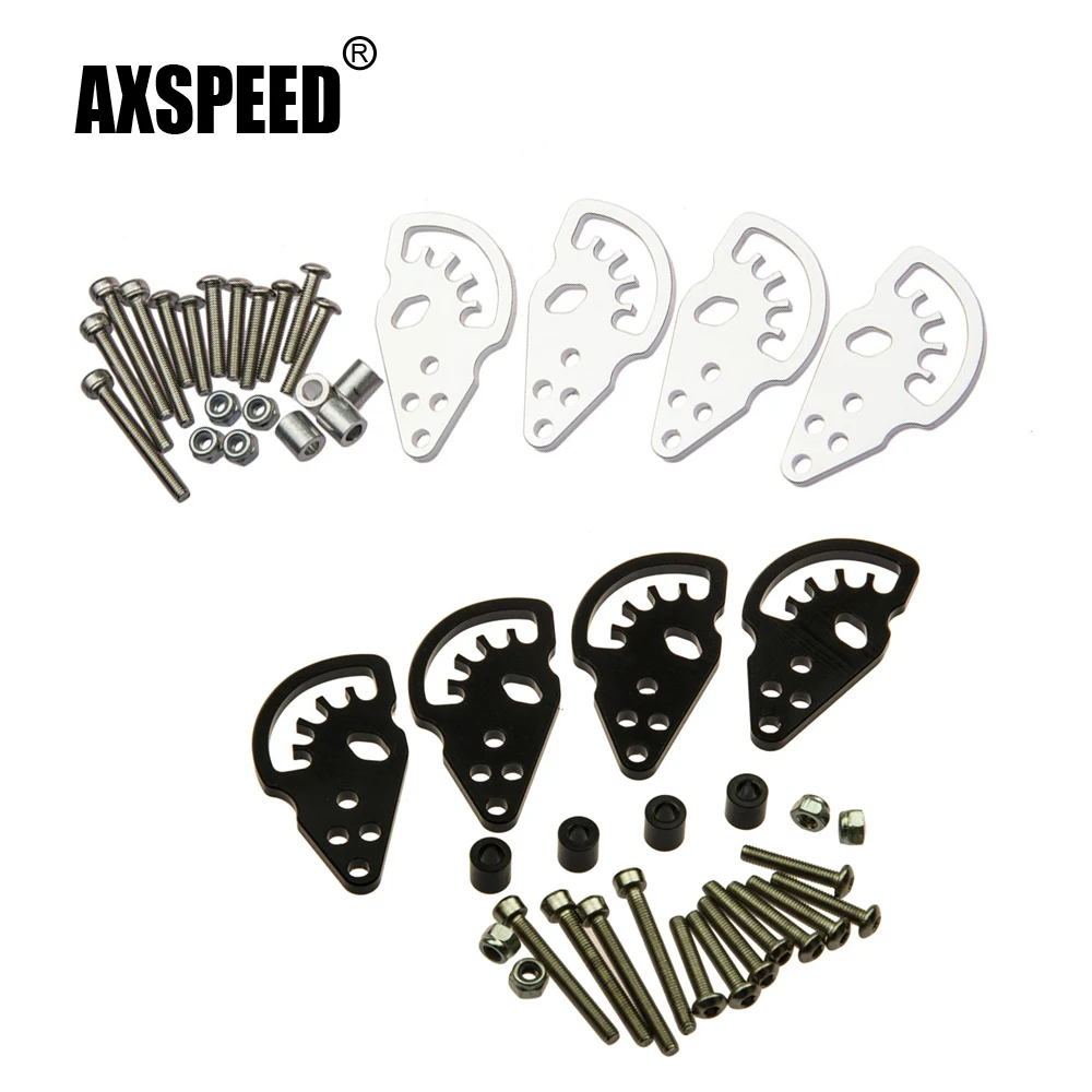 AXSPEED Metal Alloy Adjustable Shock Mount Lift/Droop Towers Kit for 1/10 Axial SCX10 RC Crawler Car Upgrade Parts
AXSPEED Metal Alloy Adjustable Shock Mount Lift/Droop Towers Kit for 1/10 Axial SCX10 RC Crawler Car Upgrade Parts