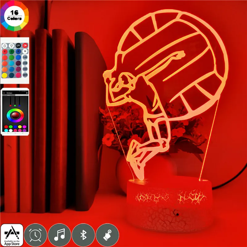 Acrylic Table Lamp 3D Night Light LED Sports Volleyball Nightlight Color Changing Party Home Decor Cool Kids Fans Birthday Gift
Acrylic Table Lamp 3D Night Light LED Sports Volleyball Nightlight Color Changing Party Home Decor Cool Kids Fans Birthday Gift