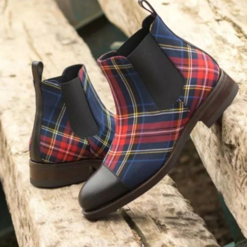 Autumn Men New PU Leather Stitched Plaid Chelsea High Top Boots Business Dress Boots British Style Comfortable Hot Sale KN319
Autumn Men New PU Leather Stitched Plaid Chelsea High Top Boots Business Dress Boots British Style Comfortable Hot Sale KN319