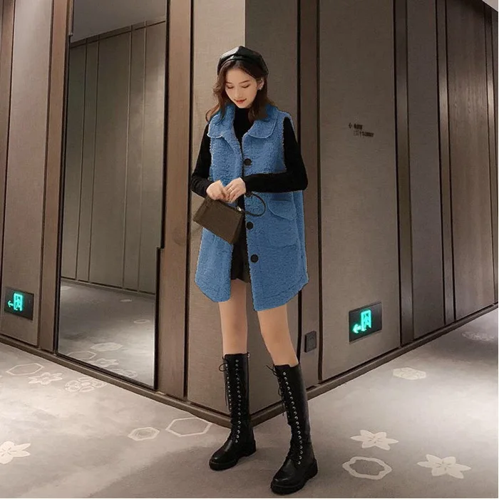 Imitation lamb coat women 2020 new autumn retro loose sleeveless jacket waistcoat horse jacket
Imitation lamb coat women 2020 new autumn retro loose sleeveless jacket waistcoat horse jacket