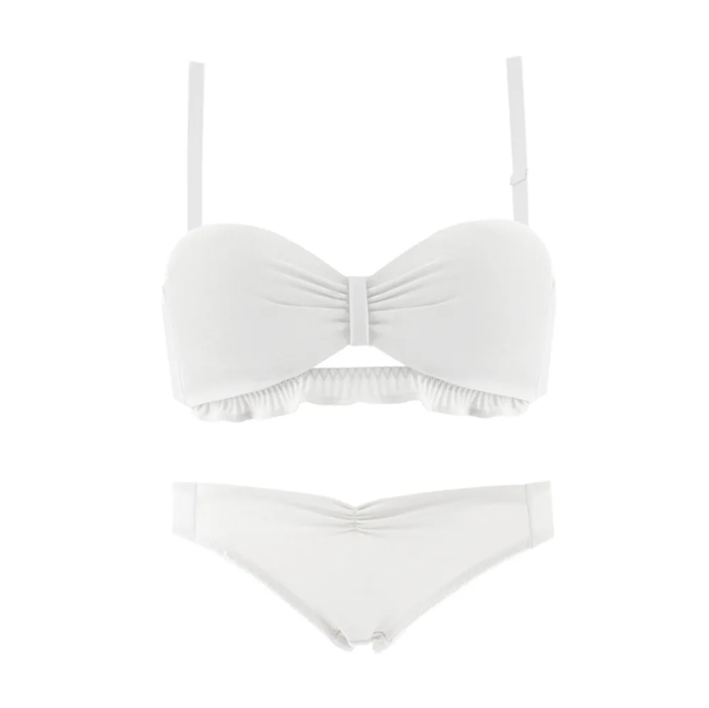 Rose Strapless underwear half cup girl underwear small chest gathered without steel ring white bra suit
Rose Strapless underwear half cup girl underwear small chest gathered without steel ring white bra suit