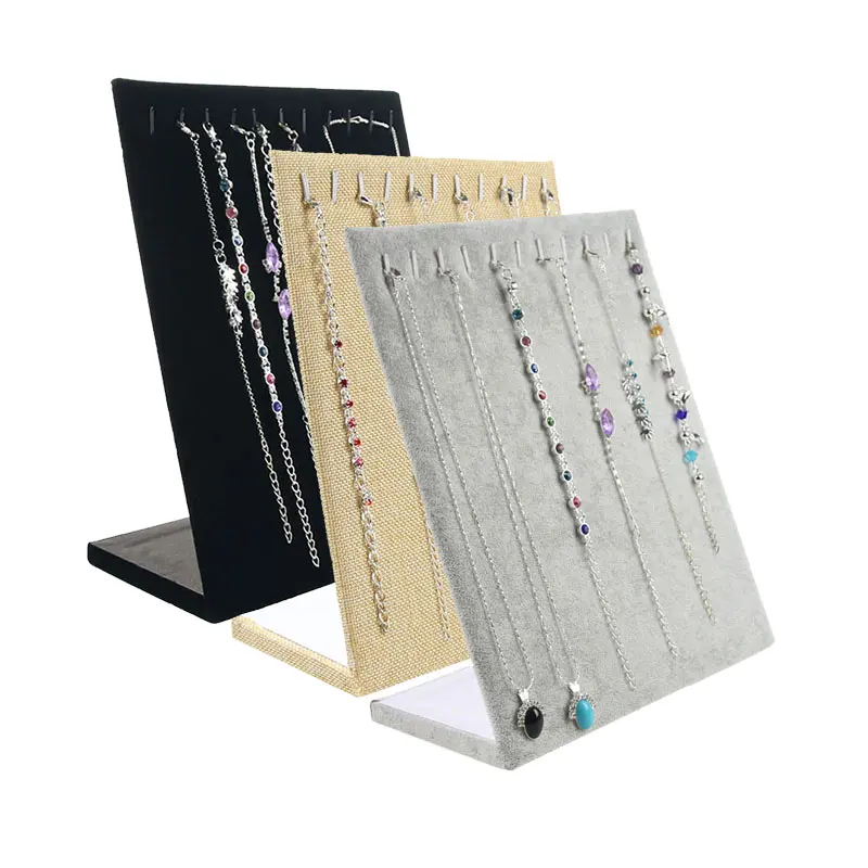 1PC Showing stand Flannelette Necklace Pendant Display Stand Women Jewelry Organizer Holder Storage Case Bracelet Display Rack
1PC Showing stand Flannelette Necklace Pendant Display Stand Women Jewelry Organizer Holder Storage Case Bracelet Display Rack