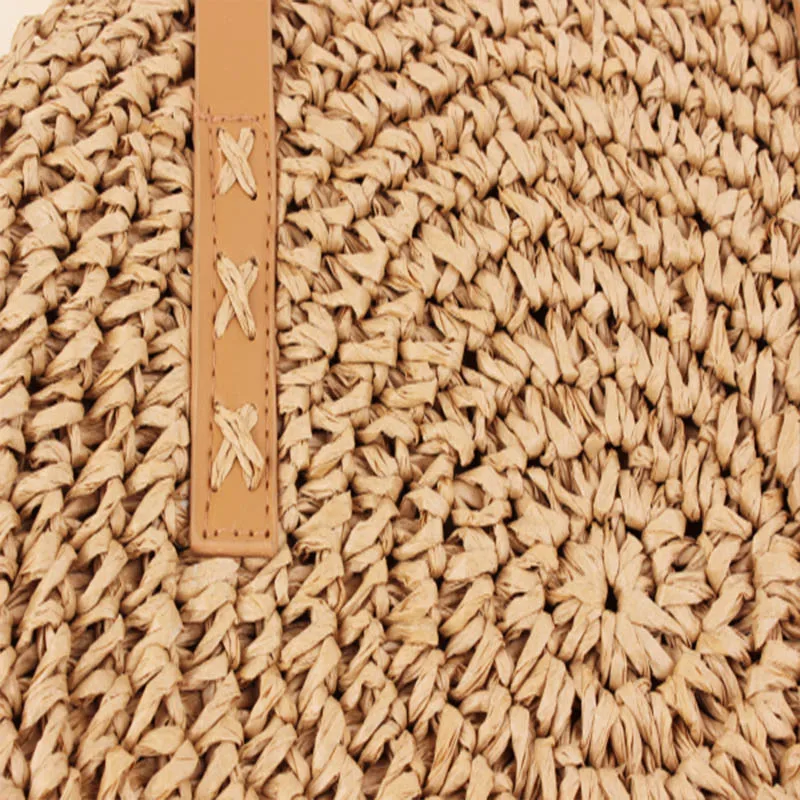 2020 summer new fashion outdoor round beach straw braided woven beach bag leisure travel vacation single shoulder tote
2020 summer new fashion outdoor round beach straw braided woven beach bag leisure travel vacation single shoulder tote