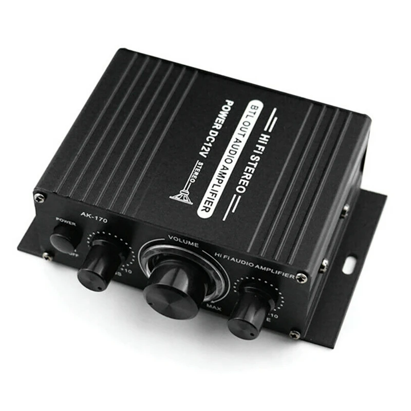 12V Mini Audio Power Car Amplifier Digital Audio Receiver AMP Dual Channel 20W+20W Bass Treble Volume Control for Home
12V Mini Audio Power Car Amplifier Digital Audio Receiver AMP Dual Channel 20W+20W Bass Treble Volume Control for Home