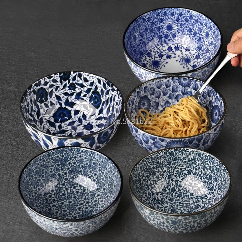 6 Inch Blue and White Porcelain Tableware Japanese Ceramic Ramen Soup Bowl Household Rice Bowls Food Mixing Container Dinnerware
6 Inch Blue and White Porcelain Tableware Japanese Ceramic Ramen Soup Bowl Household Rice Bowls Food Mixing Container Dinnerware